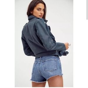 Agolde Parker Vintage Cut off Shorts - Swapmeet Dark - 28